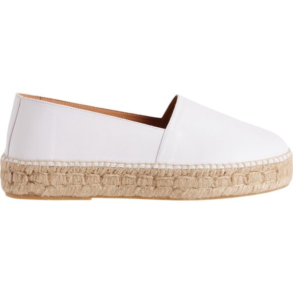 NEW JUTELIA Made in Spain Espadrilles - Leather  For Women white 255 5T3M - Picture 3 of 9